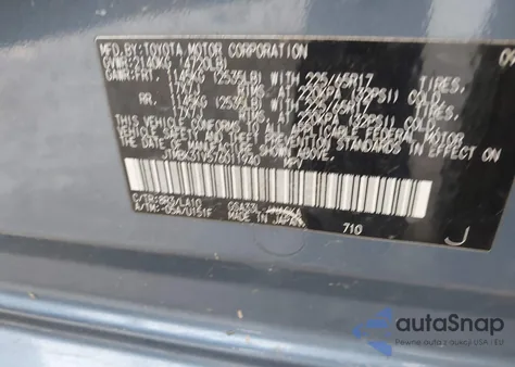 2007 Toyota Rav4 Limited V6 from USA, damaged, VIN JTMBK31V576011940